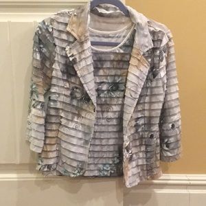 Cute layered two-piece top